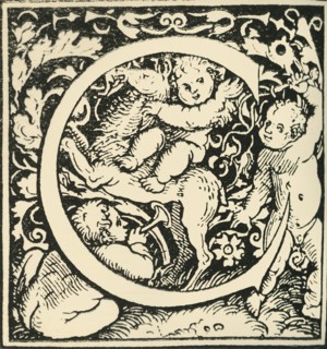 C - An Alphabet by Hans Weiditz', c1520-1521, (1908).