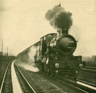 An Engine of the Star Class Picking Up Water at Speed, Goring, Great Western Railway', 1930.