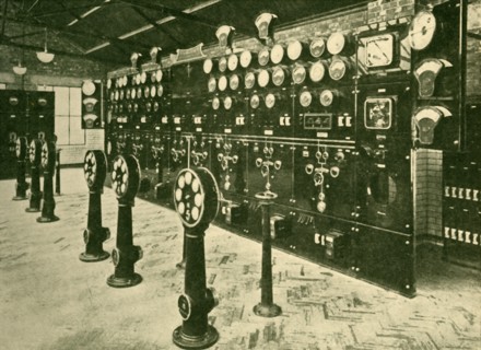 Section of Switchboard in Power House, Metropolitan Railway', 1930.