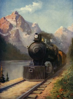 A Canadian Pacific Transcontinental Express', 1930.