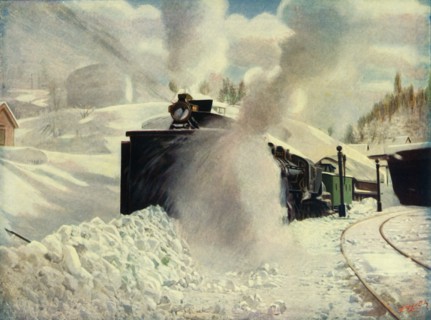 Rotary Snow Plough at Blue Canyon, California (Southern Pacific Railway)', 1930.