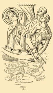 St. Louis, King of France, Crosses the Sea to the Holy Land', 13th century, (c1930).