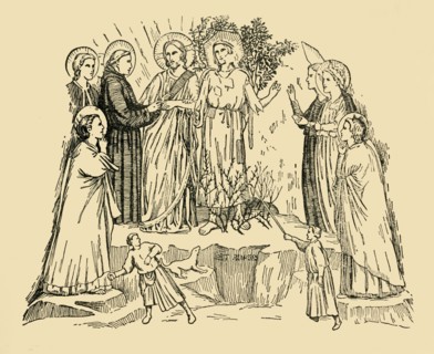St. Francis of Assisi Takes the 'Lady Poverty' To Be His Bride', c1930.
