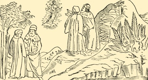 Dante in Purgatory Sees The Vision of Beatrice', c1930.