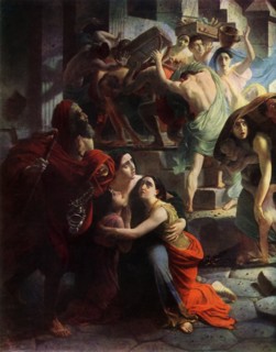 'The Last Day of Pompeii', 1833, detail, (1965).  Creator: Karl Briullov.