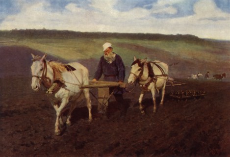 The Ploughman (Leo Nikolayevich Tolstoy at the Plough)', 1887, (1965).
