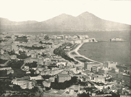 The City, Bay and Vesuvius, Naples, Italy, 1895.