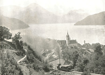 The Rigi railway, Vitznau, Switzerland, 1895.