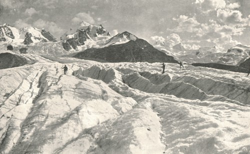 Roseg Glacier near Pontresina, Engadine, Switzerland, 1895.