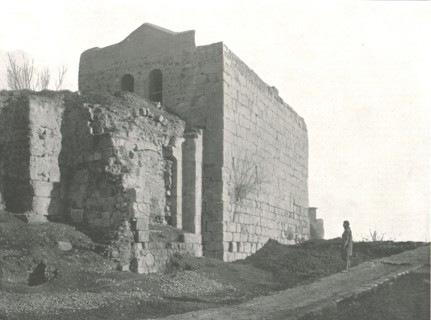 Tower from which St Paul descended in a basket, Damascus, Ottoman Syria, 1895.