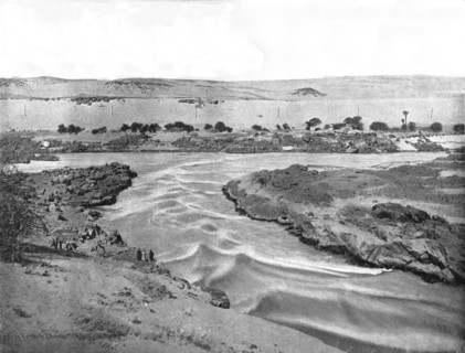 The first cataract of the Nile, Aswan, Egypt, 1895.