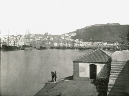 The city and harbour of Malaga, Spain, 1895.