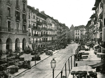 The Market Place, Zaragoza, Spain, 1895.