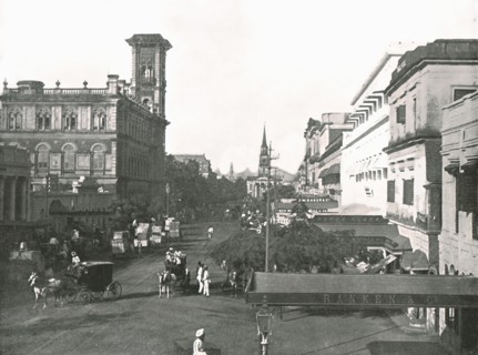 Court House Street, Calcutta, India, 1895.