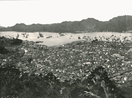 Panoramic view of the city, Nagasaki, Japan, 1895.