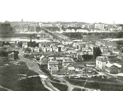St Paul from the west, USA, 1895.