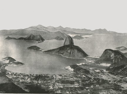 Entrance to the Bay from the summit of Corcovado, Rio de Janeiro, Brazil, 1895.