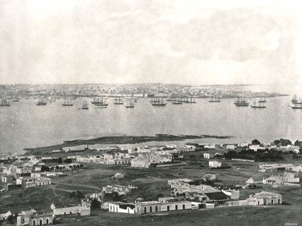 Panorama from the hill, Montevideo, Uruguay, 1895.