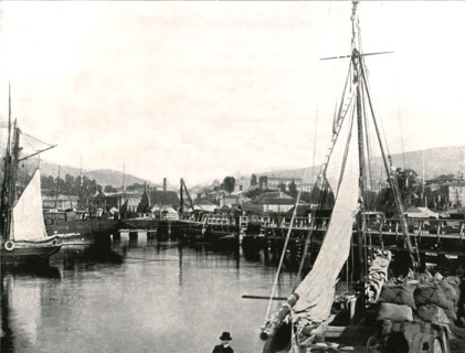 The Port of Hobart, Tasmania, Australia, 1895.