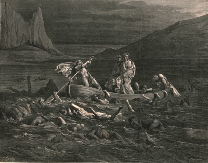Soon as both embark'd, cutting the waves', c1890.
