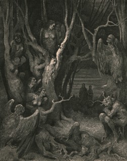 Here the brute Harpies make their nest', c1890.