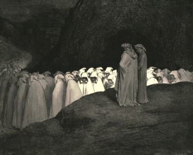 Tuscan...disdain not to instruct us who thou art', c1890.