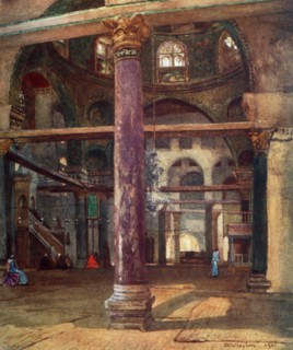 Interior of the Mosque of El Aksa from the South-East', 1902.