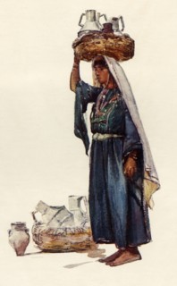 Syrian Peasant with Milk Vessels', 1902.