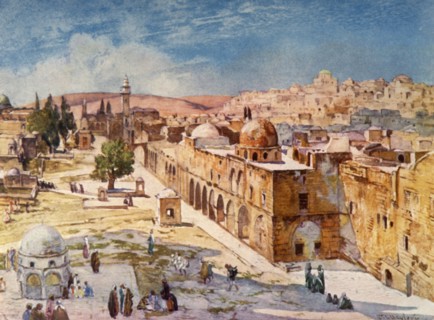 West Side of Temple Area from  Barracks Near the Site of the Tower of Antonia', 1902.