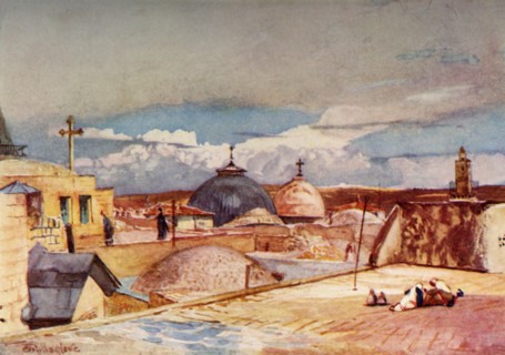 The Domes of the Holy Sepulchre from a House-Top on Mount Zion', 1902.