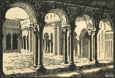 Cloiture St-Trophime - The Cloisters of the Church of St-Trophime', c1920s.