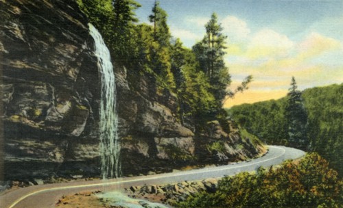 Bridal Veil Falls, Western North Carolina', 1942.