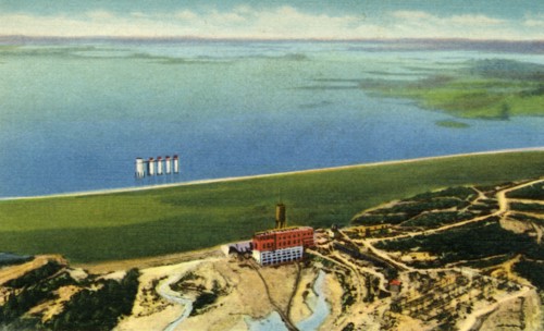 Air View of Saluda Dam showing Lake Murray, S.C.', 1942.