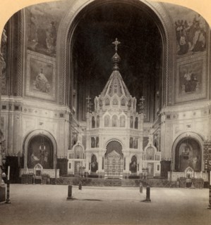 The Magnificent Altar, Temple of Our Saviour, Moscow's greatest Church, Russia', 1898.