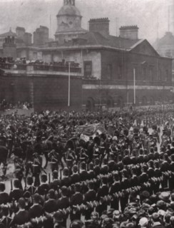 Funeral procession of King Edward VII, Whitehall, London, 20 May 1910.