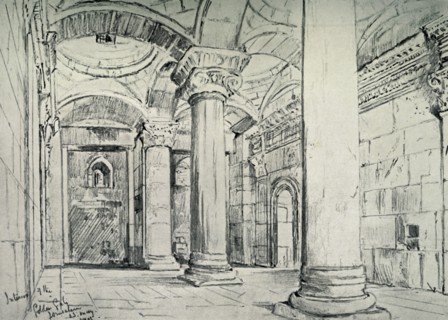 Jerusalem - The Interior of the Golden or Beautiful Gate', 1902.