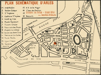 Plan Schematique D'Arles', c1920s.