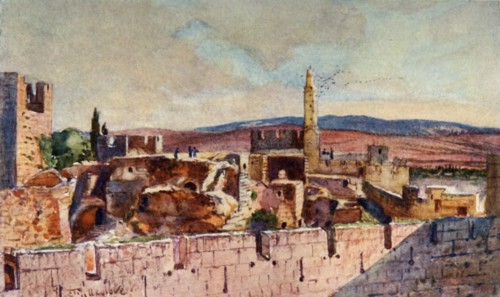 Portion of the Citadel of Jerusalem', 1902.