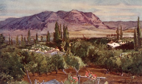 The Mount of Temptation from Jericho', 1902.
