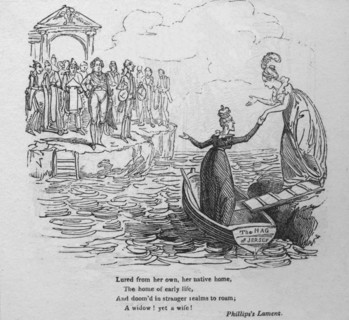 Lured from her own, her native home...', c1820.