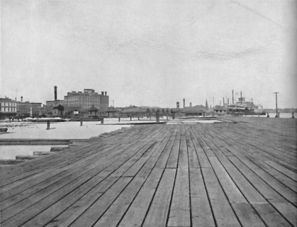Levee and Steamboat Landing, New Orleans', c1897.