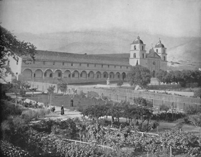 Santa Barbara Mission, California', c1897.
