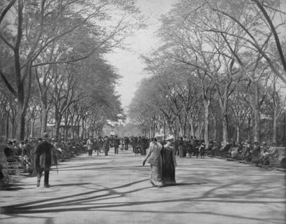 The Mall, Central Park, New York', c1897.