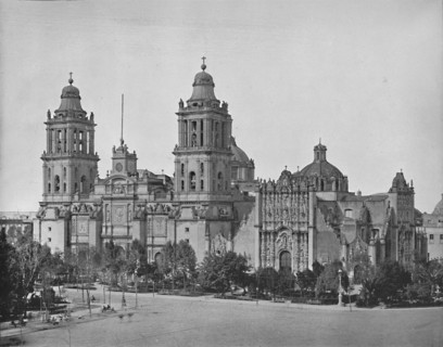 The Cathedral, City of Mexico', c1897.