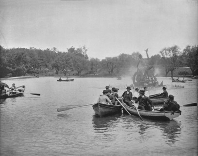 Lake in Wade Park, Cleveland, Ohio', c1897.