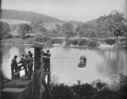Cable Ferry, near La Colle, Penn', c1897.