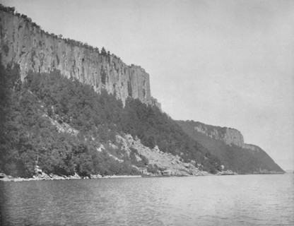 Northern End of Palisades, Hudson River', c1897.