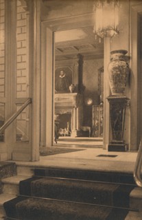 Entrance to the foyer of the Cuban Embassy in Brussels, Belgium, 1927.