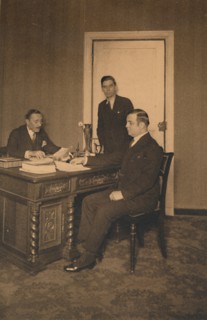 Office of the Secretary at the Cuban Embassy in Brussels, Belgium, 1927.