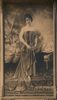 Portrait of a woman at the Cuban Embassy in Brussels, Belgium, 1927.